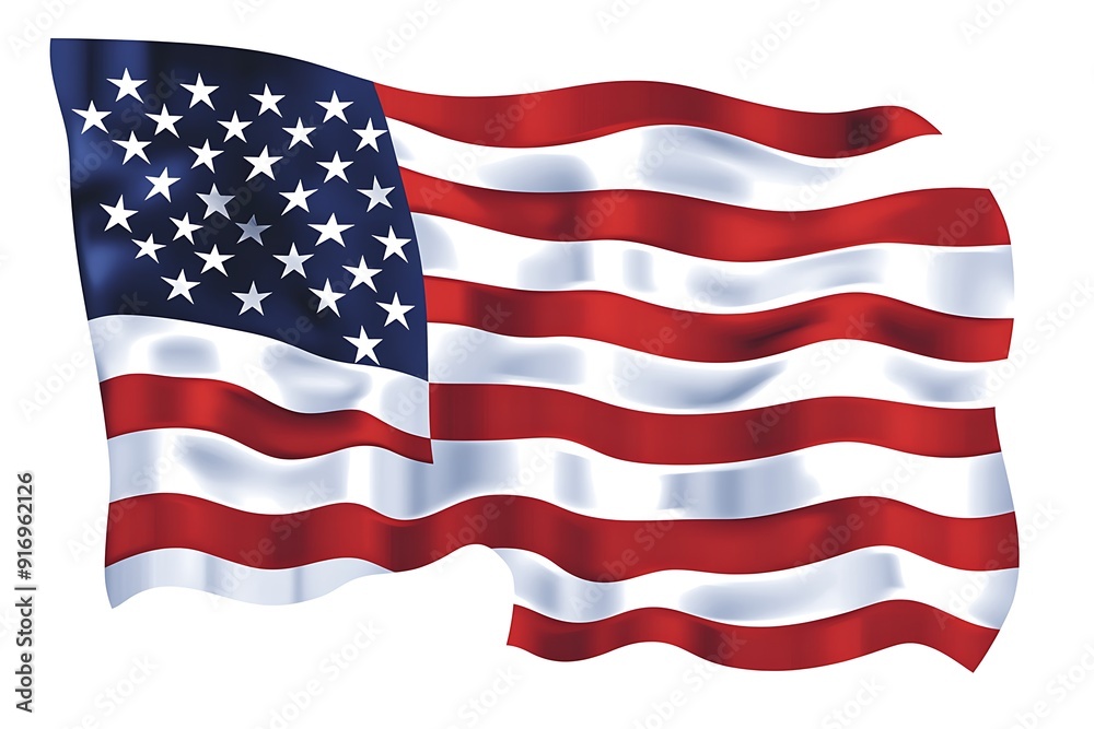 american flag with clipping path american flag with clipping path