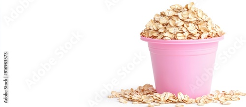 Heap of oat flakes in a pin...