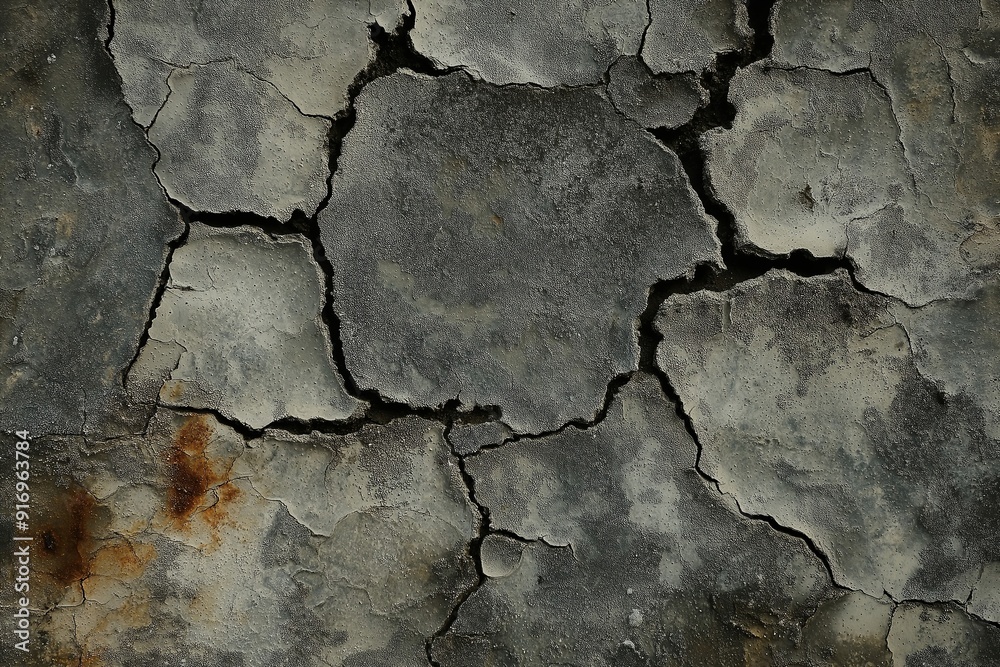 A cracked rock with a lot of dirt on it. Grunge texture, overlay texture. A cracked rock with a lot of dirt on it. Grunge texture, overlay texture.