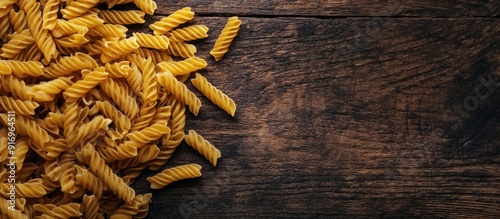 Dry pasta Viewed from above...