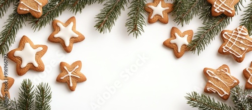 Frame crafted from fir bran...