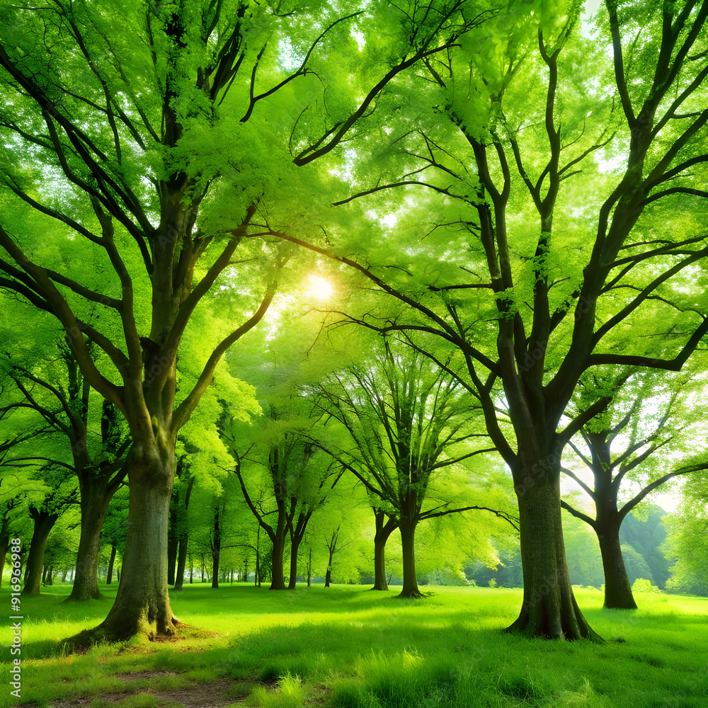 trees with green leaves