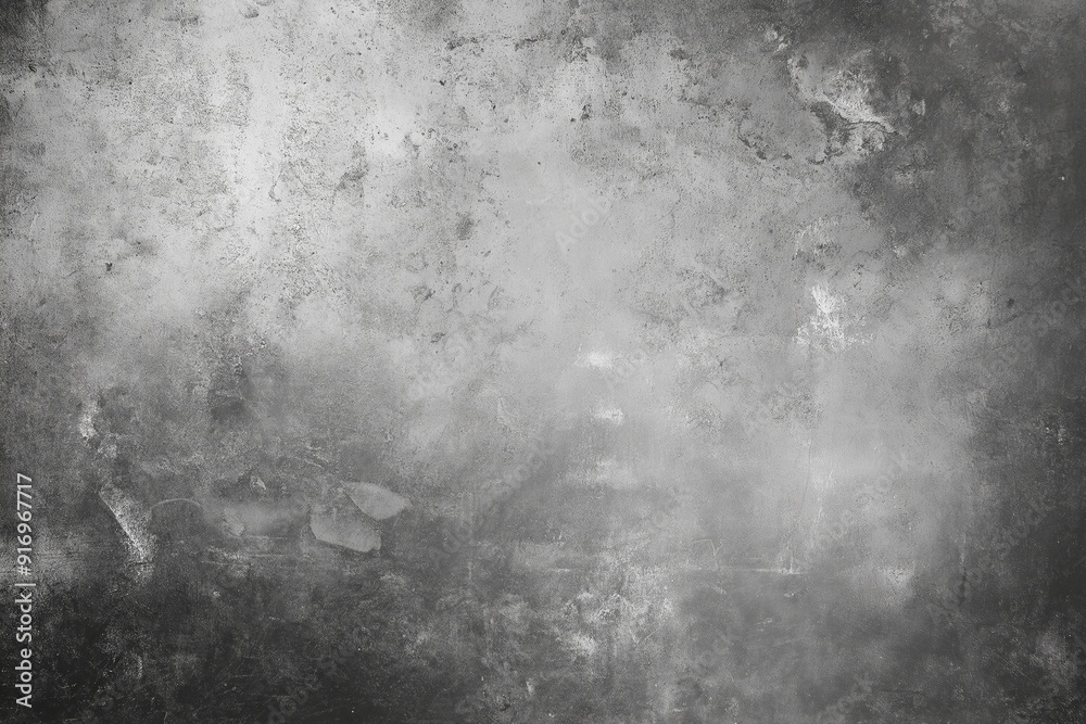Fototapeta premium A grey wall with a few spots of paint. Grunge texture, overlay texture.