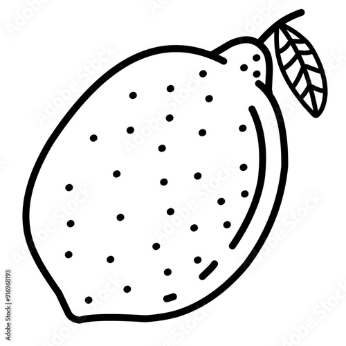 Lemon Doodle Illustration 