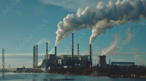 Wallpaper Mural Renewable energy-powered factories reducing emissions Torontodigital.ca