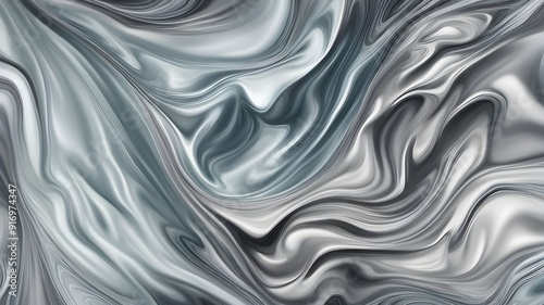 silver ink liquid background 