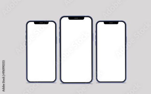 Phone mockup on a white background