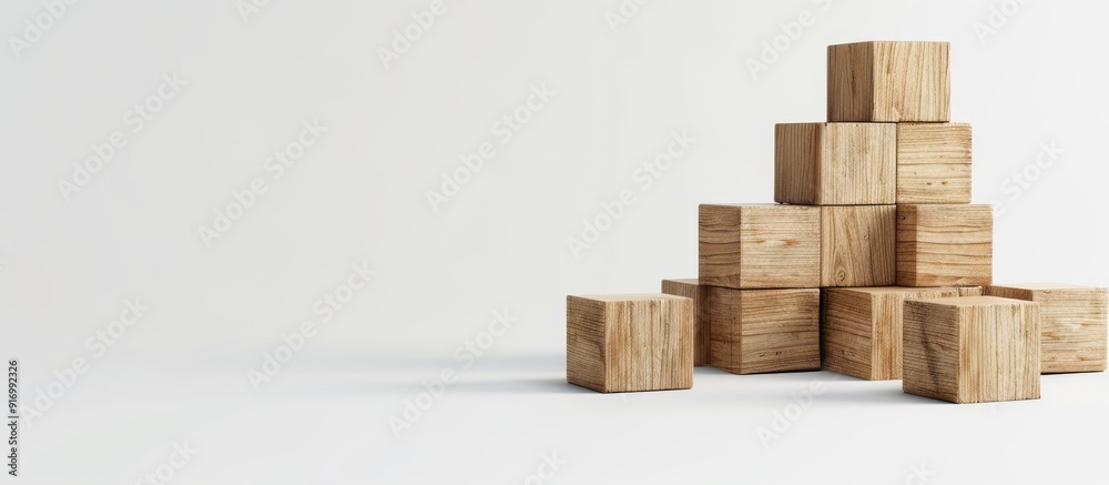 Wooden blocks displaying Flexibility on a white background embodying a business concept with an open area for customization known as a copy space image Wooden blocks displaying Flexibility on a white background embodying a business concept with an open area for customization known as a copy space image