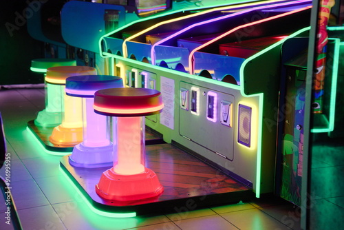 Neon Dream: Flashy Colors Illuminate the Arcade Machine