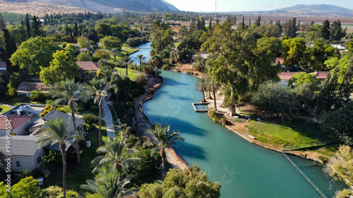 view of the river Asi at Nir David kibbutz photo