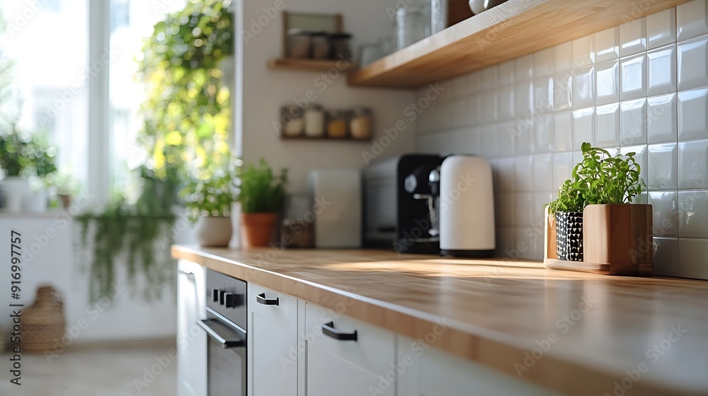 Stylish kitchen with white furniture Minimalistic kitchen with equipment in a modern apartment : Generative AI Stylish kitchen with white furniture Minimalistic kitchen with equipment in a modern apartment : Generative AI