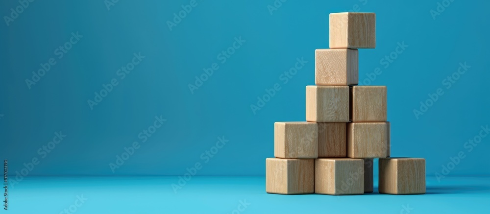 Wooden blocks with a blue background display a sneak peek message serving as a conceptual symbol with available copy space image Wooden blocks with a blue background display a sneak peek message serving as a conceptual symbol with available copy space image