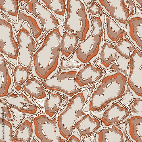 Seamless pattern with liquid and fluid marble texture, colorful pastel paint, mix colors, abstract background.