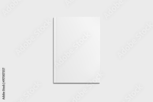 Magazine mockup on a white background