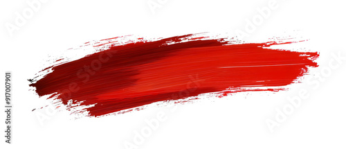 red paint brush stroke isolated isolated background transparent png