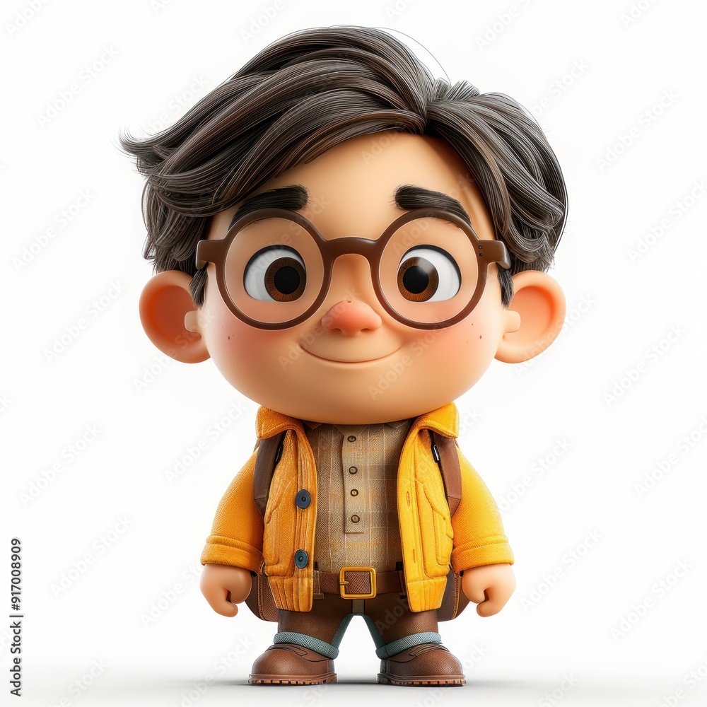3d cartoon style character of a cute kid 3d cartoon style character of a cute kid
