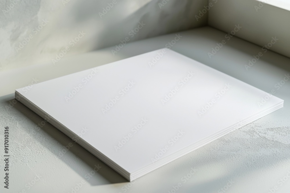 Blank paper mockup on isolated background created with generative ai Blank paper mockup on isolated background created with generative ai