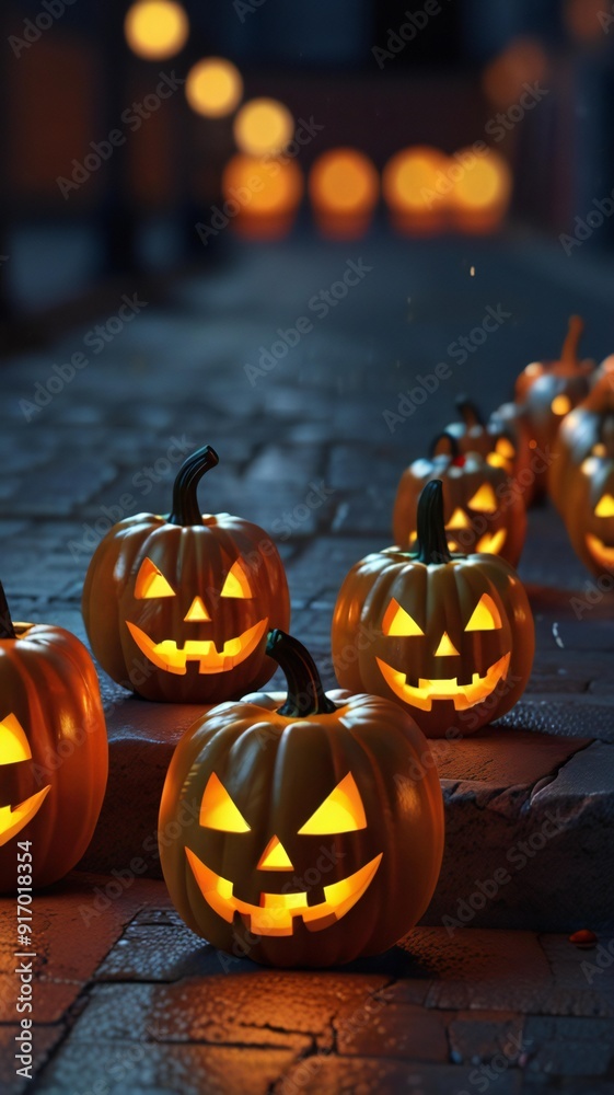 halloween pumpkin on the table halloween pumpkin on the table