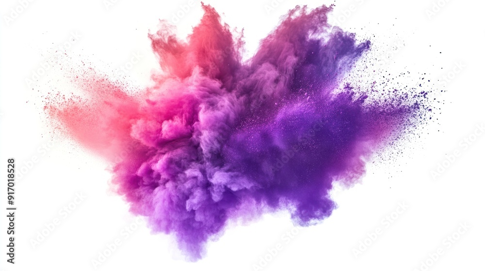 Abstract Purple and Red Powder Explosion Abstract Purple and Red Powder Explosion