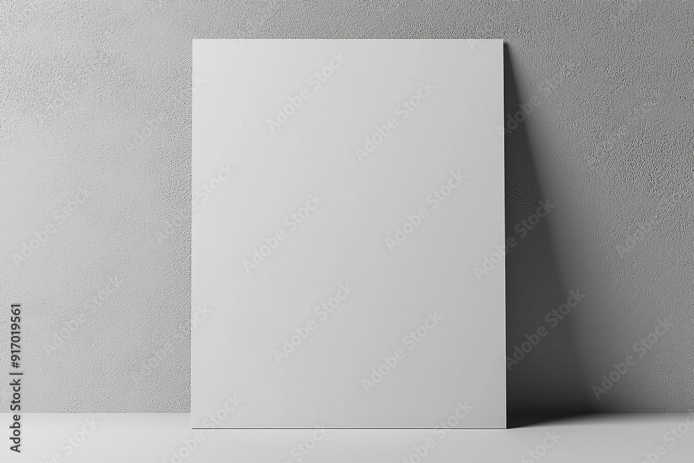 Blank paper mockup on isolated background created with generative ai