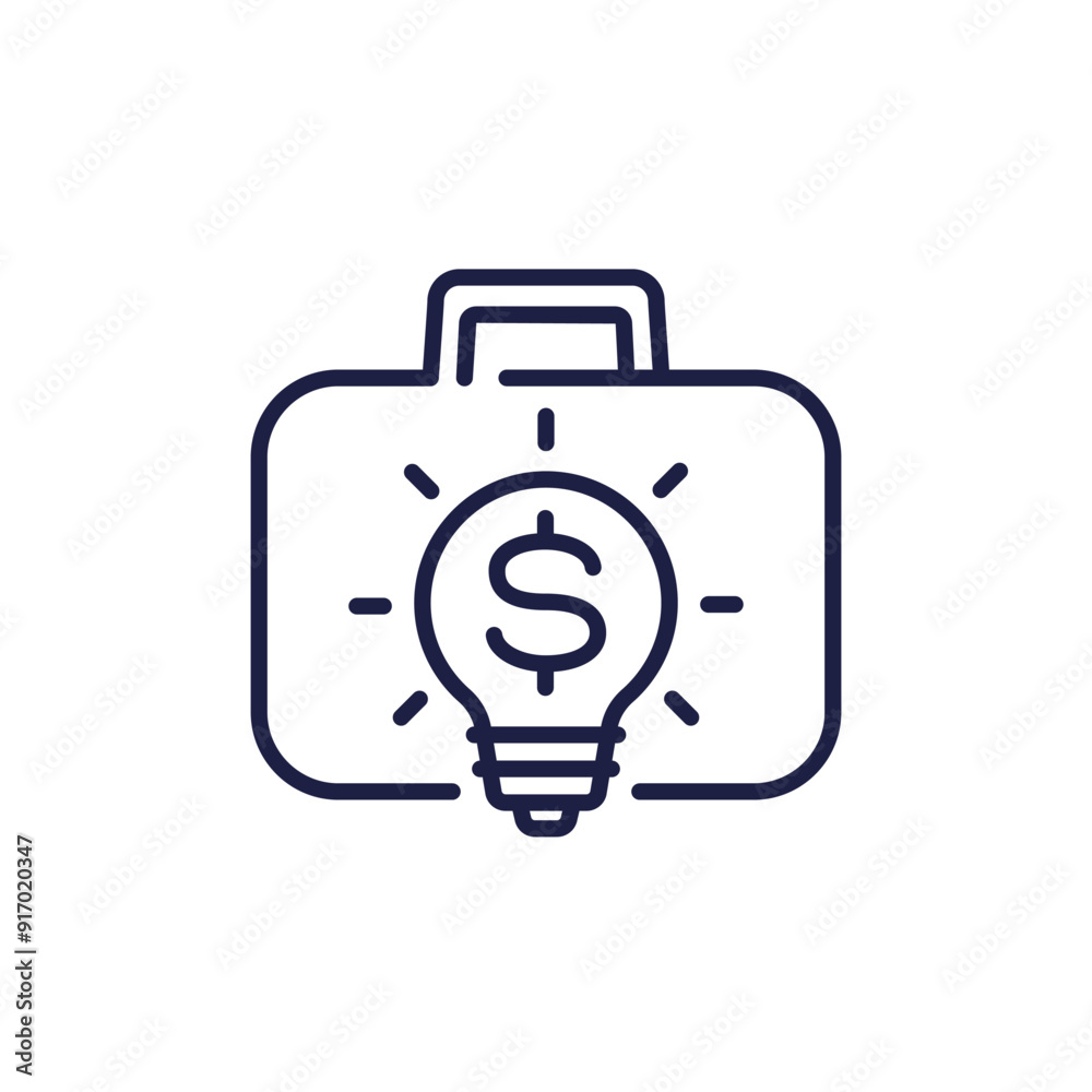 intellectual capital icon, line pictogram intellectual capital icon, line pictogram