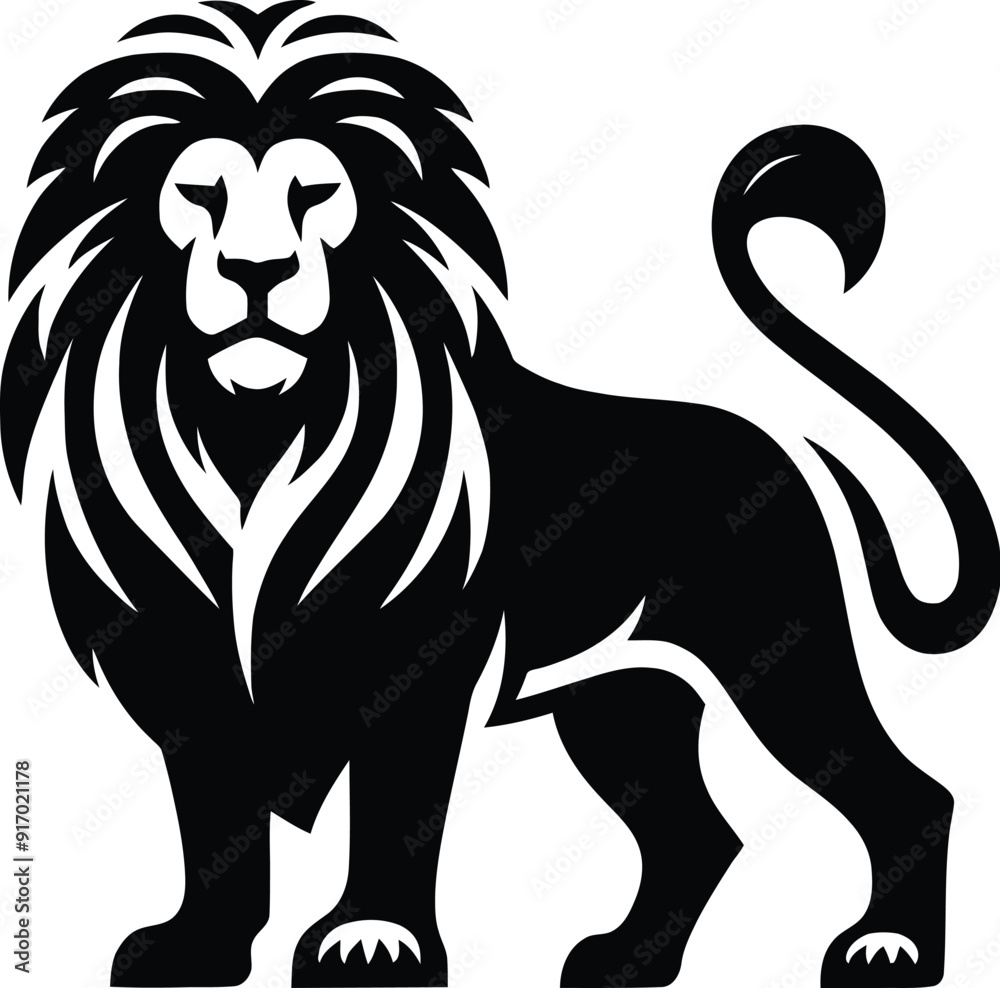 lion head silhouette vector design template lion head silhouette vector design template