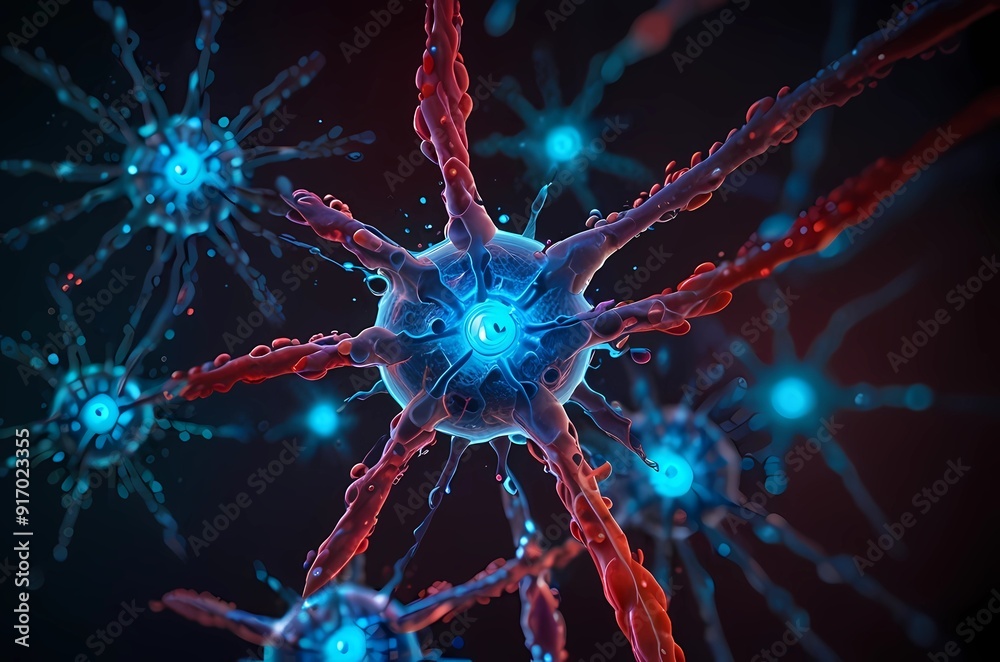 human body cells abstract design background