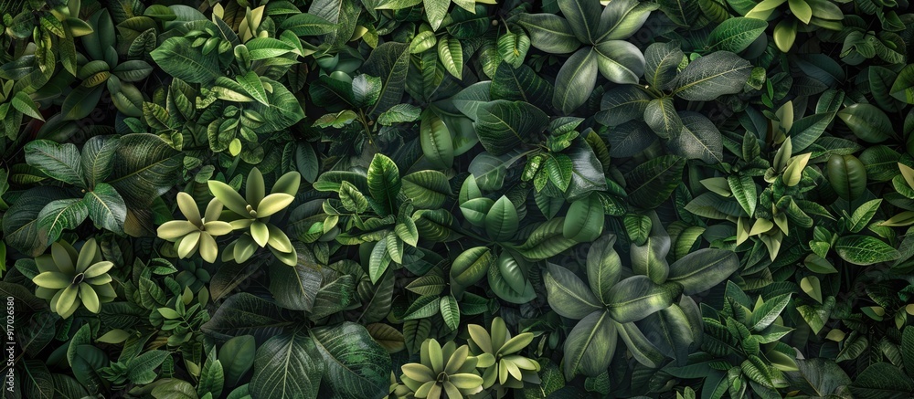 Ornamental plants with lush foliage are ideal for a copy space image Ornamental plants with lush foliage are ideal for a copy space image