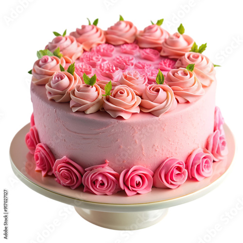 Soft Pink birthday cake