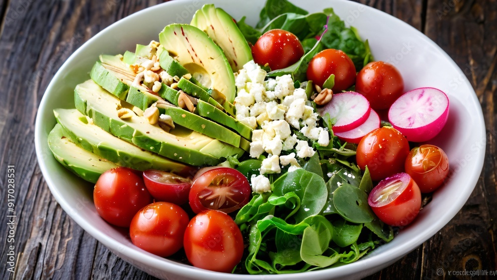 Vibrant Salad Bowl: Fresh, Colorful, and Nutritious Vibrant Salad Bowl: Fresh, Colorful, and Nutritious