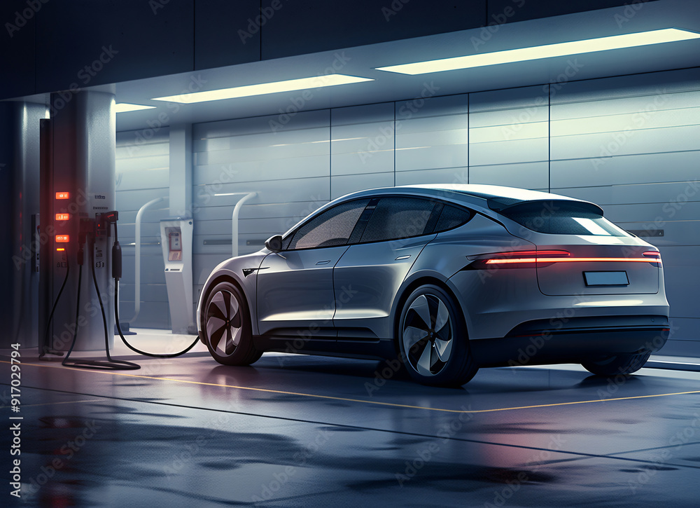 New energy electric vehicle charging concept picture New energy electric vehicle charging concept picture