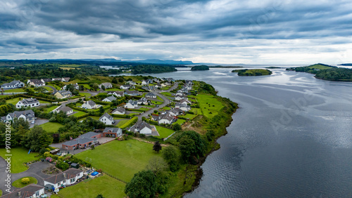 Aerial view of the coastline at Dawros in County Donegal - Ireland photo