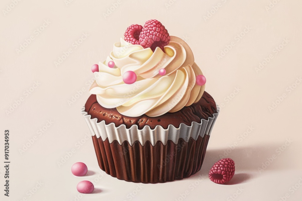A close-up view of a delicious cupcake with colorful edible decorations, celebrating Boss's Day. The cupcake is adorned with fondant and sugar decorations, making it a sweet treat for any boss. A close-up view of a delicious cupcake with colorful edible decorations, celebrating Boss's Day. The cupcake is adorned with fondant and sugar decorations, making it a sweet treat for any boss.