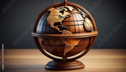 globe on a table