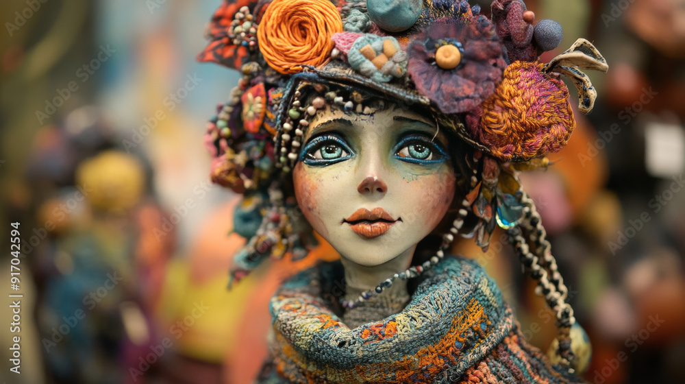 Show finished handmade projects, such as a knitted scarf, a painted canvas, a sewn dress, a ceramic vase, a wooden birdhouse, or a beaded necklace, emphasizing the beauty and uniqueness of handmade Show finished handmade projects, such as a knitted scarf, a painted canvas, a sewn dress, a ceramic vase, a wooden birdhouse, or a beaded necklace, emphasizing the beauty and uniqueness of handmade