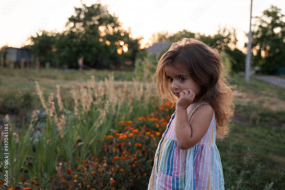 girl in a field