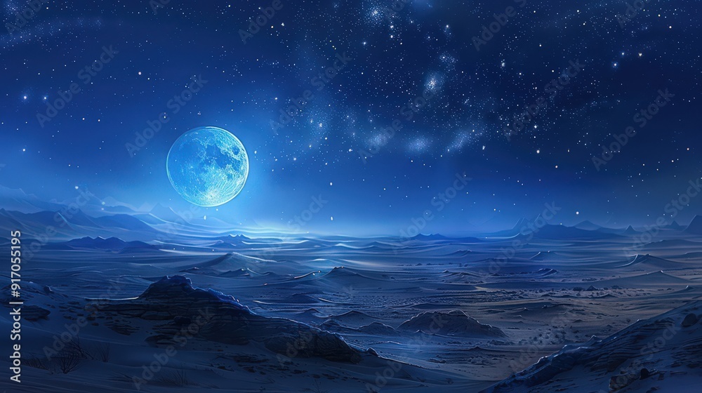 A desert scene under the moonlight, where the sky is a canvas of stars and the moonlight softly illuminates the desert floor. A desert scene under the moonlight, where the sky is a canvas of stars and the moonlight softly illuminates the desert floor.