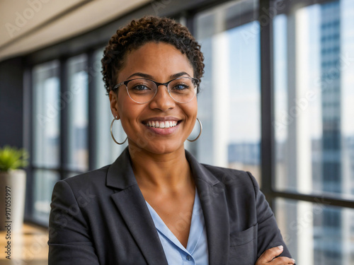 portrait of a smiling businesswoman