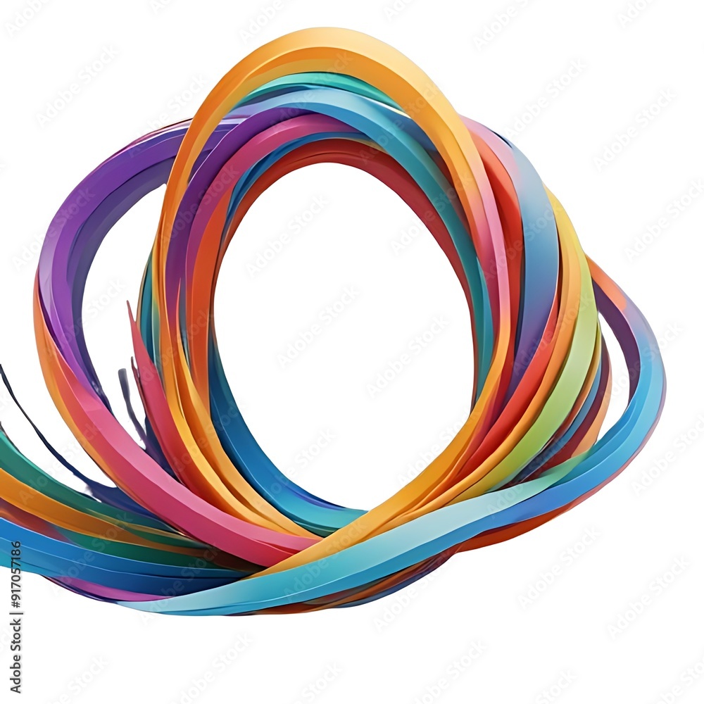 colorful abstract curved lines, light background design, 3d render colorful abstract curved lines, light background design, 3d render