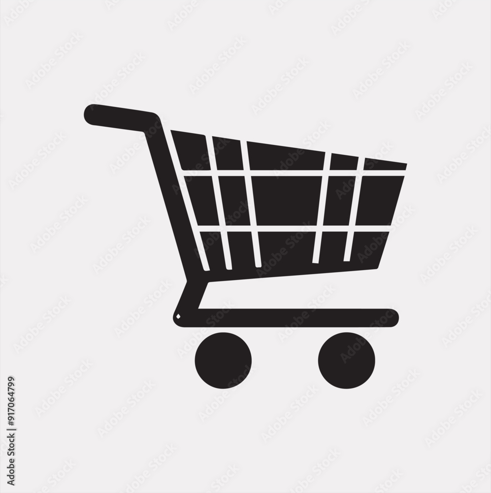 black Friday Shopping cart vector silhouette on a white background black Friday Shopping cart vector silhouette on a white background