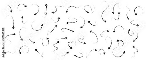 Set of arrows. Collection of concept arrows