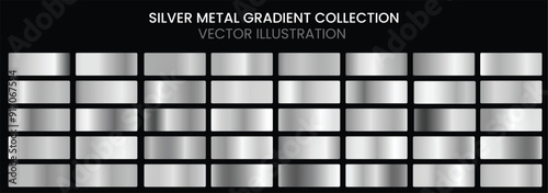Gold metal gradient collection and gold foil texture set. Shiny vector sillustration for posters, brochure, invitation, wallpaper, flyers, banners.