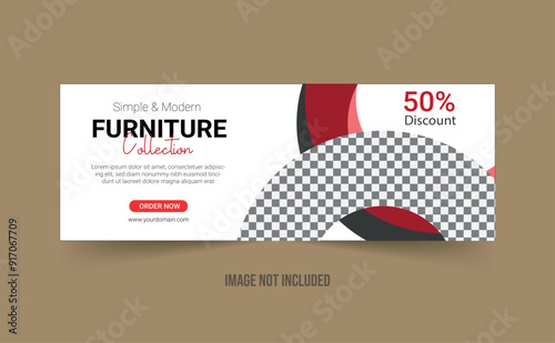 Facebook cover page design social media banner template  business template geometric organic design