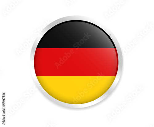 Flag of Germany. Round flag. Flag icon. circle flag icon logo vector illustration eps