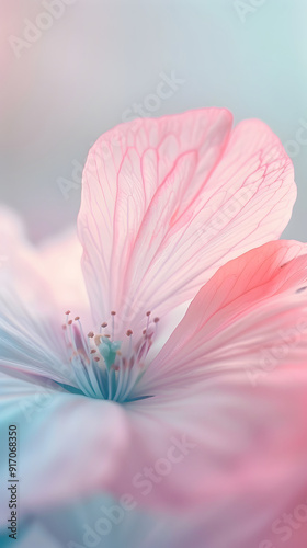 Macro shot of the tip of a flower