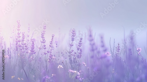 pastel hues of light lavender and pale yellow forming a serene and tranquil atmosphere. 32k, full ultra hd, high resolution photo