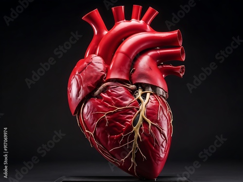 Anatomical Heart Model with Detailed Vessels