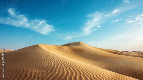 Desert Dunes Under a Blue Sky