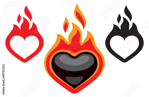 The burning black heart