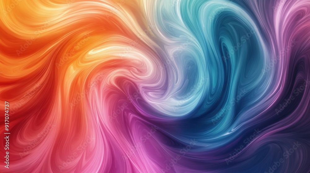 A vibrant swirl of colors creating an abstract, fluid design. A vibrant swirl of colors creating an abstract, fluid design.